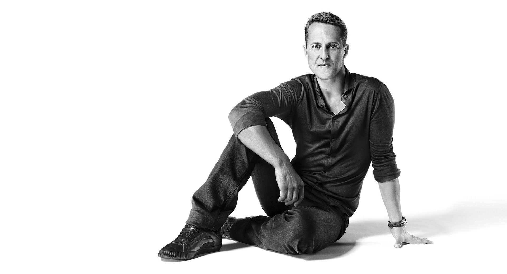 Michael Schumacher Hoermann, advertising, portrait, black and white, anke luckmann, www.ankeluckmann.com, formel 1, kai tietz, sublime