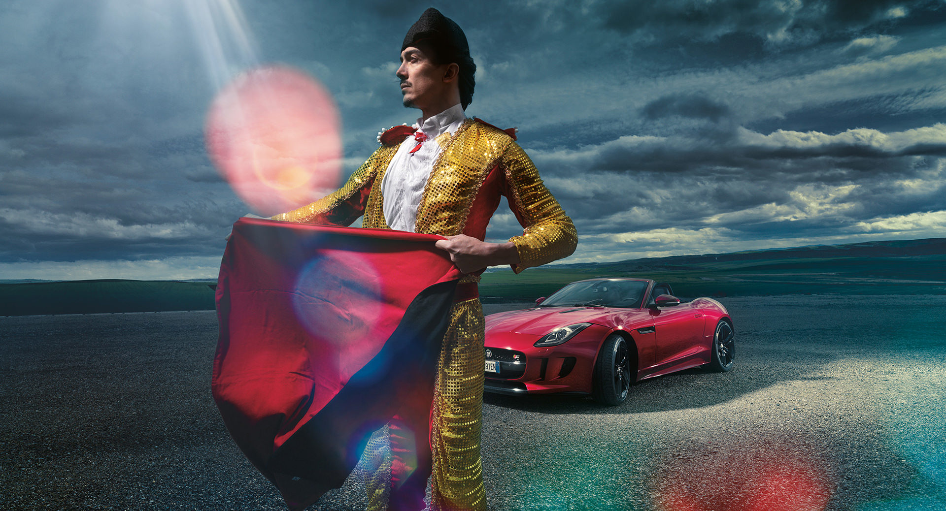 GQ Germany Jaguar F Type, Jaguar F-Type, transportation, anke luckmann, gq, Kai Tietz, www.ankeluckmann.com, editorial, conde nast verlag, red, recom