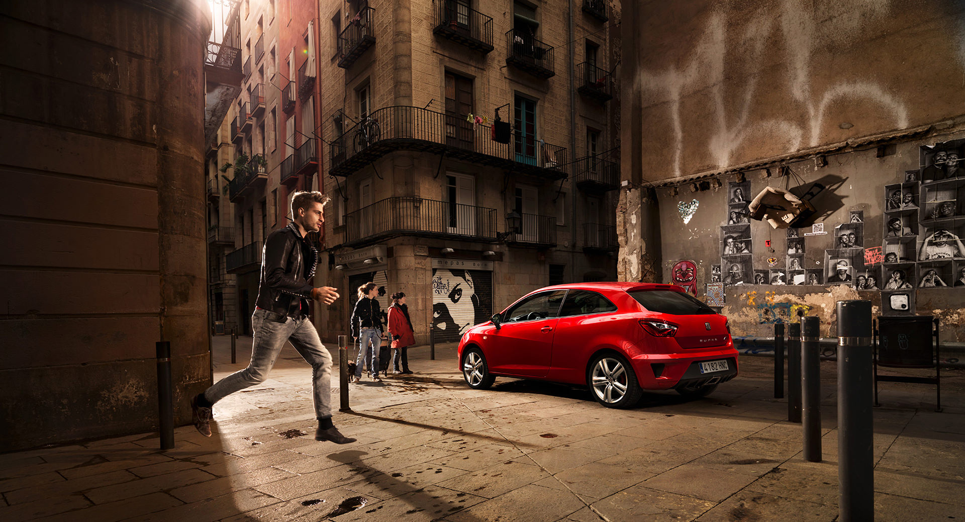 Bad Boyz, Christian Deerberg, Seat Ibiza Cupra, Red Indians, Editorial, Barcelona, Spain, Transportation, anke luckmann, kai tietz, www.ankeluckmann.com, lifestyle