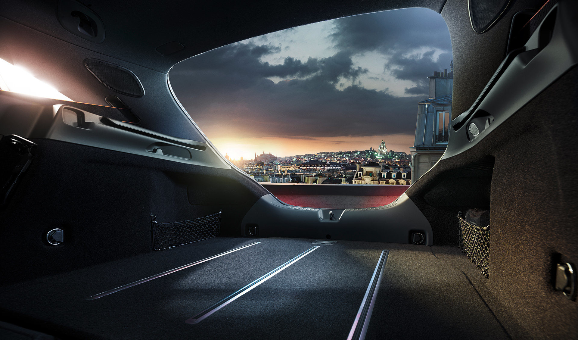 Mercedes Benz CLA Shooting Brake, Mercedes Benz CLA Shootingbrake, anke luckmann, kai tietz, jvm, transportation, www.ankeluckmann.com, hunter, urban, night, city, volker denks, recom, architecture,