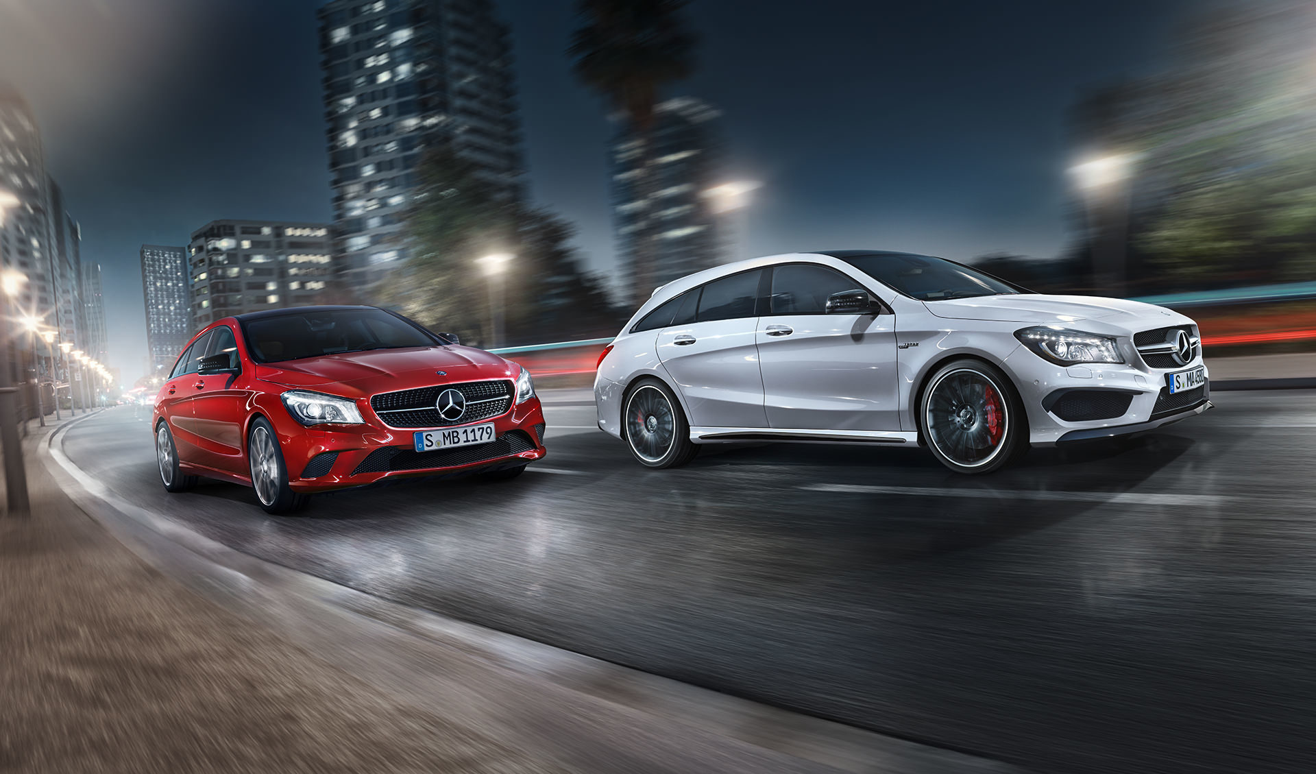 Mercedes Benz CLA Shooting Brake, Mercedes Benz CLA Shootingbrake, anke luckmann, kai tietz, jvm, transportation, www.ankeluckmann.com, hunter, urban, night, city, volker denks, recom, architecture,