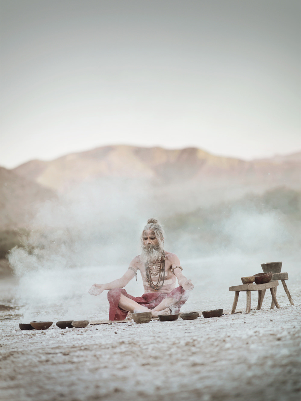 Audi Rainmaker, Audi Magazin, Loved, Anke Luckmann, www.ankeluckmann.com, kai tietz, dust, desert, landscape, lifestyle, people, portrait, shaman