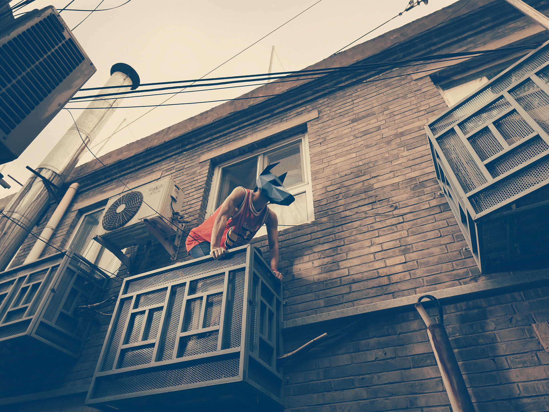 ©ankeluckmann1773, wintercroft, masken, beijing,china, www.ankeluckmann.com, parkour, peking, fine art, personal work, urban, goes awards, Hutong, doberman