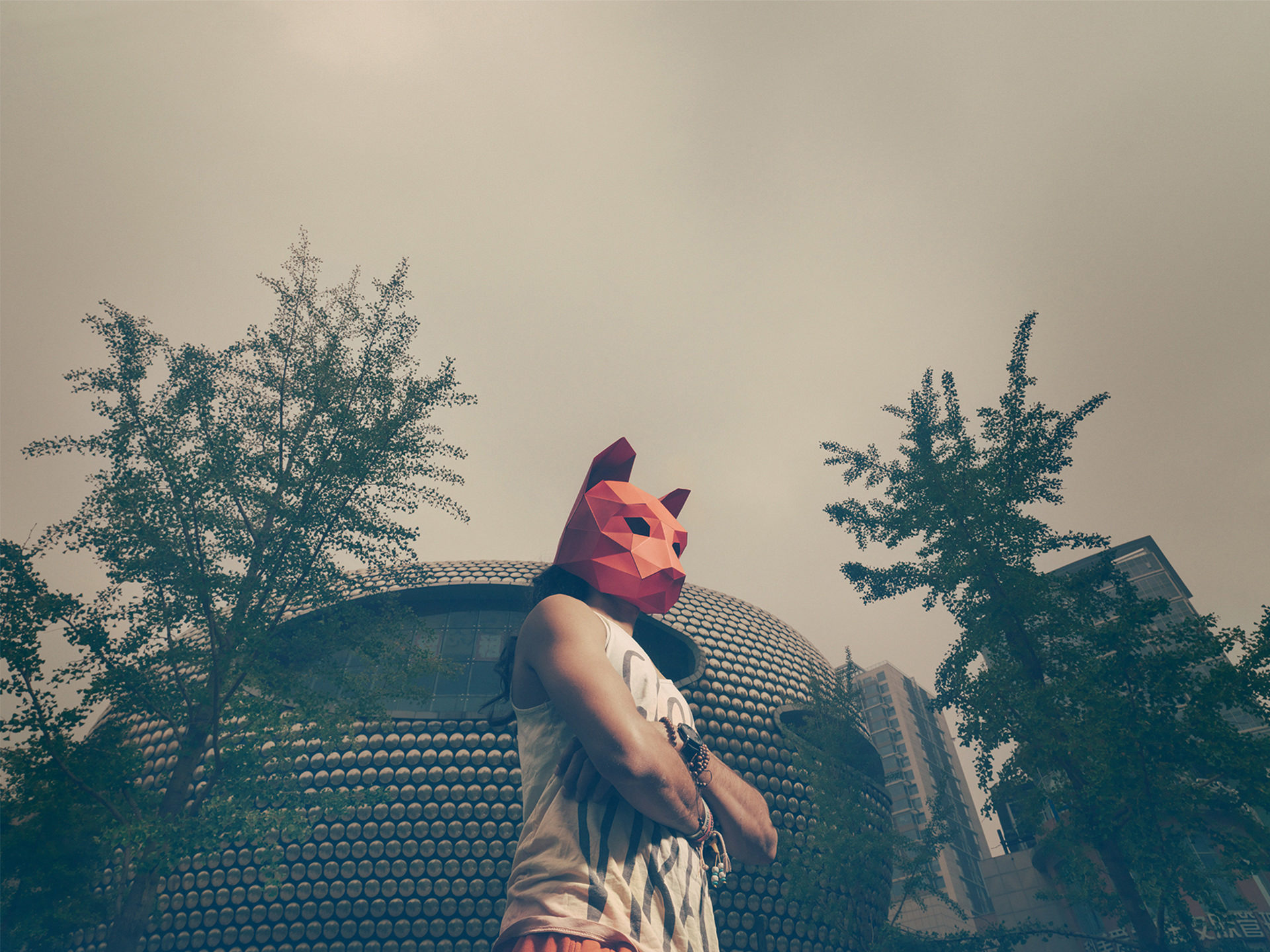 2016, china, beijing, personal work, mask, model: , sonny, mask: wintercroft