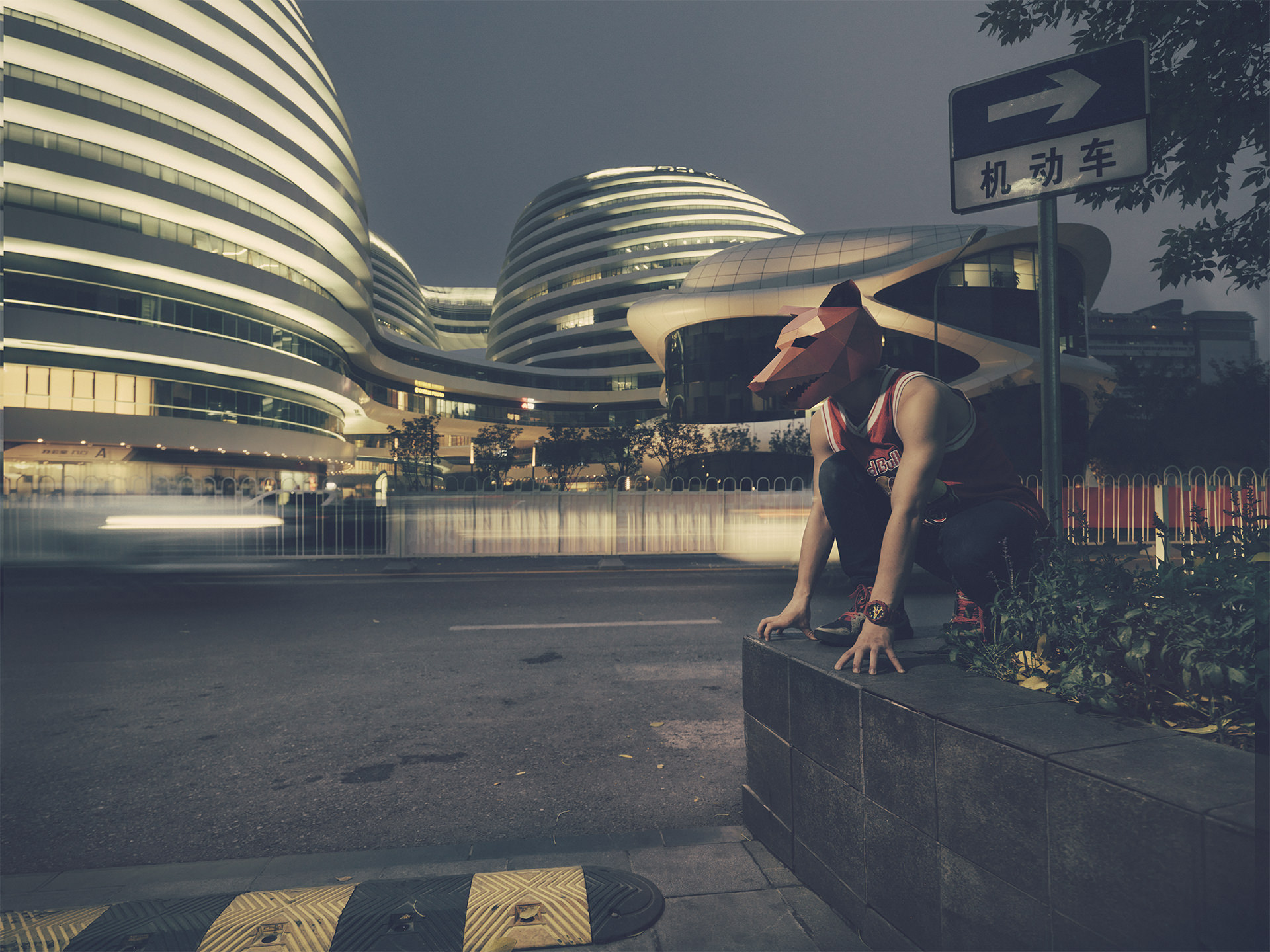 wintercroft, masken, beijing,china, www.ankeluckmann.com, parkour, peking, fine art, personal work, urban, goes awards, soho, wolf, Zaha Hadid