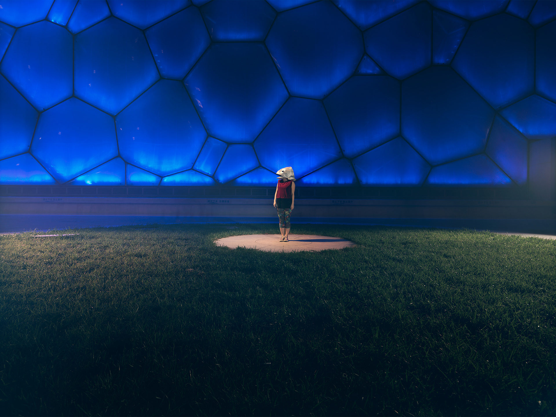 ©ankeluckmann1803, ©ankeluckmann, wintercroft, masken, water cube, beijing, www.ankeluckmann.com, parkour, peking, fine art, personal work, fish