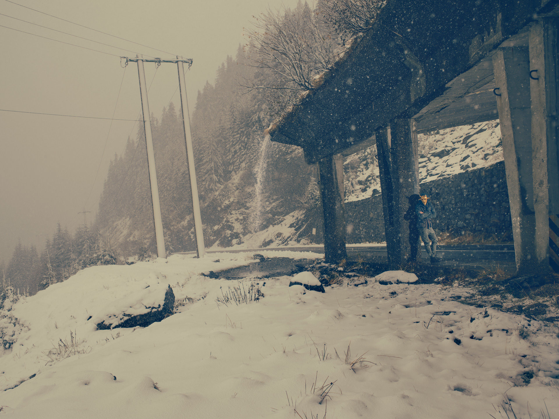 landscape, romania, snow, mountains, 2017, portrait, mask