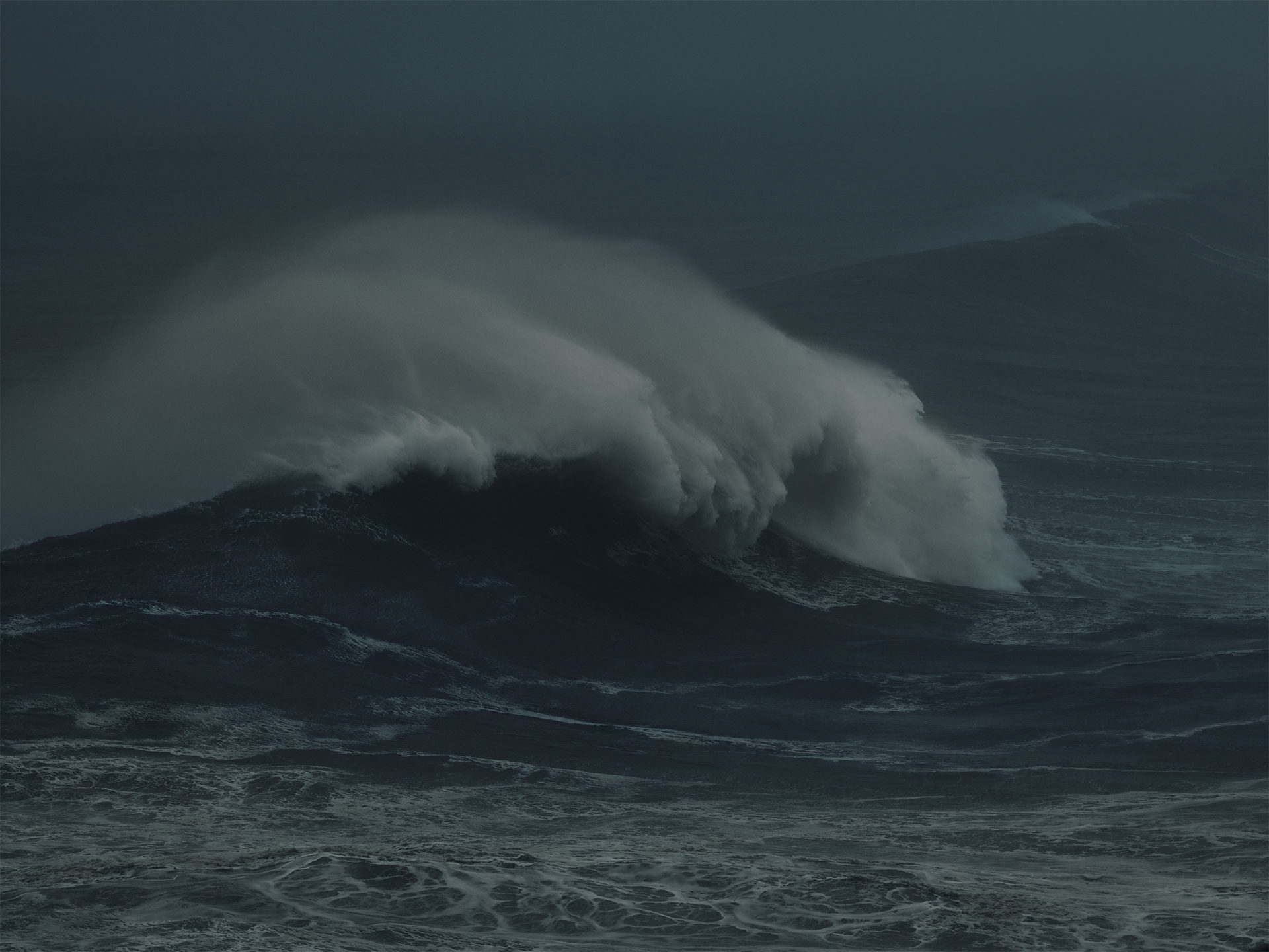 wellen, waves, landscape, water, sea, anke luckmann, nazare, portugal